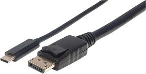 Kabel USB Manhattan USB-C - DisplayPort 1 m Czarny (152471) 1