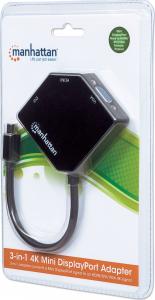 Adapter AV Manhattan DisplayPort Mini - HDMI - D-Sub (VGA) - DVI-I czarny (207720) 5