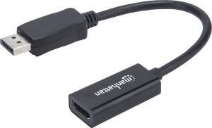 Adapter AV Manhattan DisplayPort - HDMI czarny (151634) 1