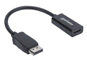 Adapter AV Manhattan DisplayPort - HDMI czarny (151634) 2