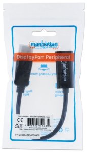 Adapter AV Manhattan DisplayPort - HDMI czarny (151634) 5