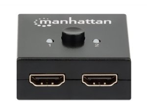 Manhattan 2-Portowy Dwukierunkowy Przełącznik HDMI 2x1 lub 1x2 4K*30Hz (207850) 2