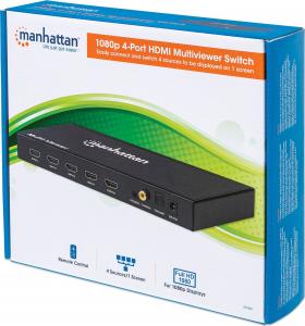 Manhattan Przełącznik 4xHDMI FullHD (207881) 5