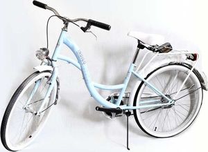 BikeLand Rower miejski Vintage 24" Lux niebieski uniwersalny 1