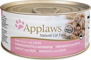 Applaws Applaws Cat karma dla kotów tuńczyk i krewetki w bulionie puszka 70g uniwersalny 1
