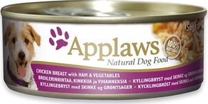 Applaws Applaws Pies kurczak, szynka i warzywa karma dla psa puszka 156g uniwersalny 1
