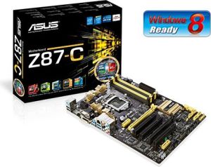Płyta główna Asus Z87-C Intel Z87 (2xPCX/VGA/DZW/GLAN/SATA3/USB3/RAID/DDR3/CROSSFIRE) 1