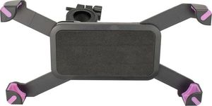 Uchwyt rowerowy CH-01 na smartfon czarno-różowy uniwersalny 3