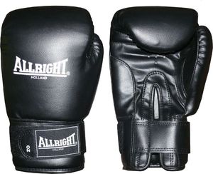 Allright Rękawice bokserskie Allright PVC czarne 6oz 1
