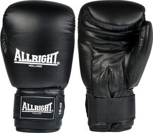 Allright Rękawice bokserskie skórzane Allright czarny 12oz 1