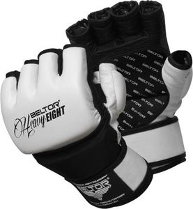 Beltor Beltor rękawice MMA Eight biało-czarne XL 1