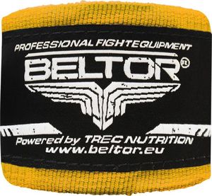 Beltor Beltor bandaż bokserski bawełniany żółty 4m 1