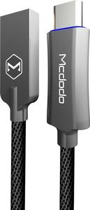 Kabel USB Mcdodo KNIGHT CA-2885 (USB - USB typu C ; 1,5m; kolor ciemnoszary, kolor czarny) 1