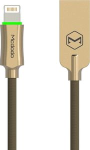 Kabel USB Mcdodo Knight Series Auto Disconnect Lightning Cable 1.2m Gold 2