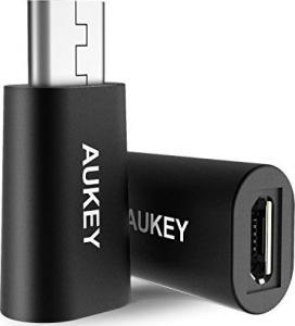 Adapter USB Aukey CB-A2 USB-C - microUSB Czarny  (CB-A2) 1