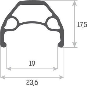 Accent Obręcz Accent Pathfinder 27.5" 36 otworów, kapslowana, czarna uniwersalny 3