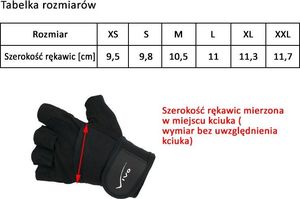 Vivo Rękawice treningowe Vivo czarne r. S (1091) 2