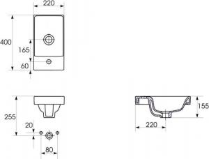 Cersanit Moduo 39 cm biały (S801-218-DSM) 2