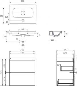 Cersanit Moduo Slim 49.5 cm biały (S801-229) 2