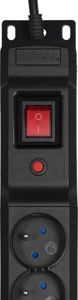 Listwa zasilająca Activejet Combo przeciwprzepięciowa 12 gniazd 3 m czarna (COMBO/12gn/3m/cz               ) 3