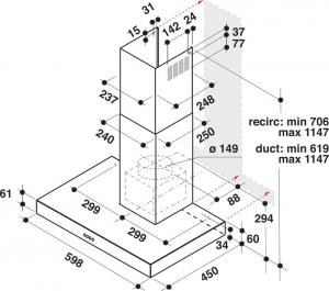 Okap Whirlpool AKR 558/3 IX 3