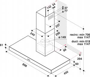 Okap Whirlpool AKR 559/3 IX 5