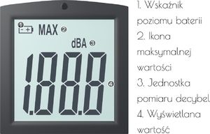 Benetech miernik dźwięku decybelomierz sonometr uniwersalny (GM2) 5