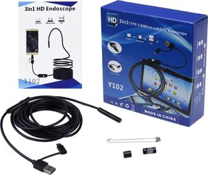 Acurel Endoskop wodoodporny kamera inspekcyjna 5m 8mm USB uniwersalny 8