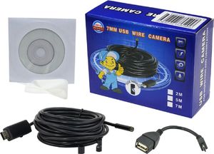 Endoskop wodoodporny kamera inspekcyjna 5m 5,5mm USB uniwersalny 8