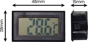 Stacja pogodowa Cyfrowy termometr sonda wyświetlacz LCD 1m sonda uniwersalny 3