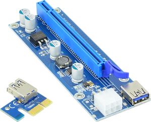 Acurel Riser PCI-E 1x - 16x USB 3.0 ver 009s 6-PIN uniwersalny 2