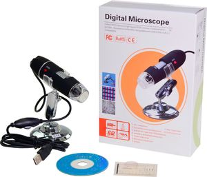 Mikroskop Acurel Mikroskop cyfrowy kamera USB 8 LED 500X 2MPX uniwersalny 1