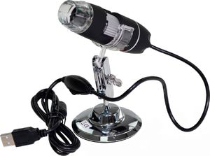 Mikroskop Acurel Mikroskop cyfrowy kamera USB 8 LED 500X 2MPX uniwersalny 3