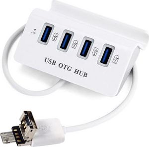 HUB USB Acurel HUB Rozdzielacz 4 USB HOST OTG micro USB uniwersalny 1