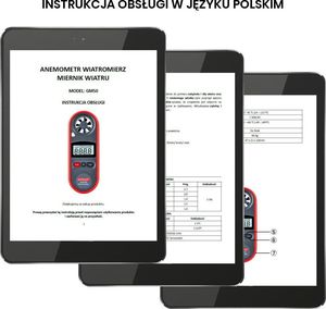 Wintact Wiatromierz anemometr miernik wiatru uniwersalny 9