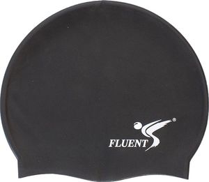 Fluent Czepek pływacki silikon Fluent czarny uniwersalny 1
