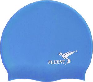 Fluent Czepek pływacki silikon Fluent niebieski uniwersalny 1