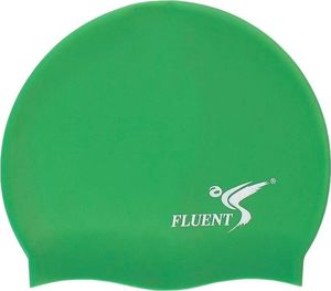Fluent Czepek pływacki silikon Fluent zielony uniwersalny 1