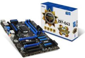 Płyta główna MSI Z87-G43 LGA1150, Intel Z87, 4xDDR3, VGA, GbLAN, ATX Z87-G43 HASWELL 2