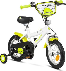 Accent Rower dziecięcy Accent Monster 12" biało-zielony 2