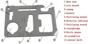Karta przeżycia survivalowa 15 funkcji uniwersalny 2