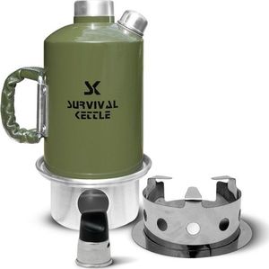 Survival Kettle Kuchenka czajnik turystyczny Survival Kettle zielona - zestaw uniwersalny 1