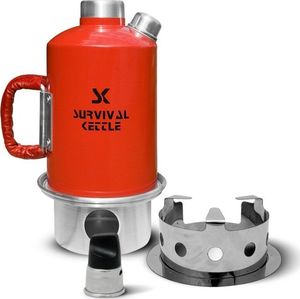 Survival Kettle Kuchenka czajnik turystyczny Survival Kettle czerwona - zestaw uniwersalny 1