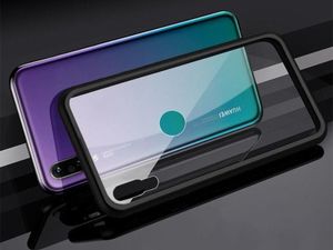 Etui Huawei Mate 20 lite | Magnetic Glass & Aluminium Czarny uniwersalny 6