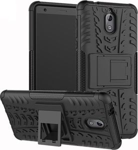 Etui Panzer Nokia 3.1 czarny + szkło hartowane uniwersalny 1