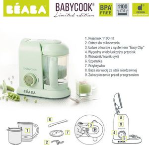 Multicooker Beaba Babycook® MACARON Mint Green 4