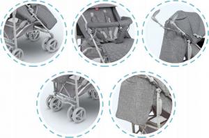 Wózek Lionelo spacerowy Irma szary 3