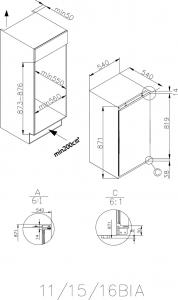 Lodówka Hoover HBOL 882 NE 2
