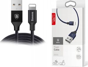 Kabel USB Baseus USB-A - Lightning 3 m Czarny (SB4730) 1