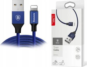 Kabel USB Baseus USB-A - 3 m Niebieski (SB4731) 1